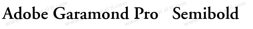 Adobe Garamond Pro   Semibold Itali字体转换